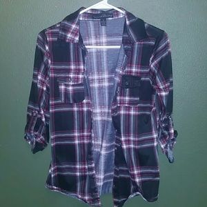 Light quarter sleeve flannel